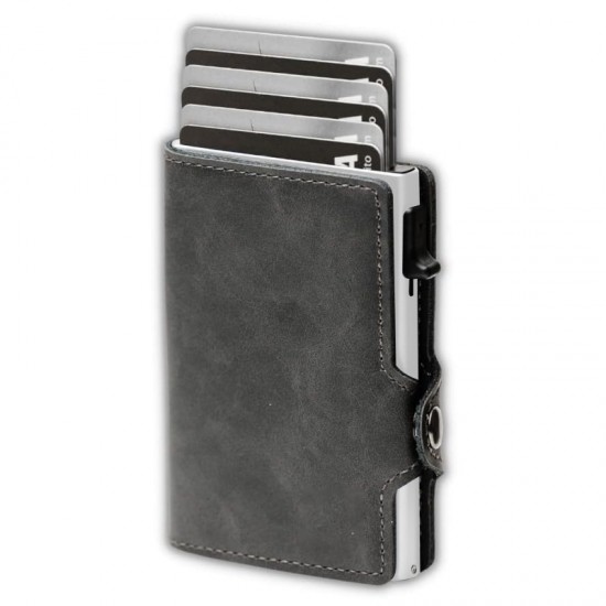 Men's short wallet, fashionable slim card bag, FRID anti-theft card swiping bag