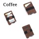 Aluminum alloy leather case RFID anti-theft brush simple mini men's wallet